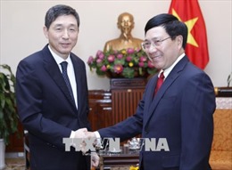 Phó Thủ tướng Phạm Bình Minh tiếp Đại sứ Hàn Quốc tại Việt Nam Lee Hyuk chào từ biệt